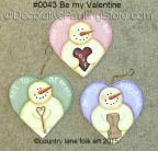 Be My Valentine Ornaments Pattern - Becky Levesque - PDF DOWNLOAD
